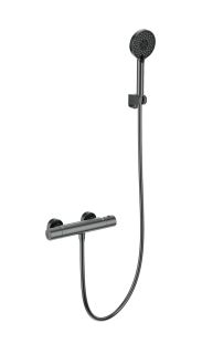 Смеситель для душа Wonzon & Woghand INN 6 WW-B2029-A-BGG с термостатом тёмный графит